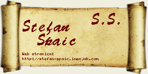 Stefan Spaić vizit kartica